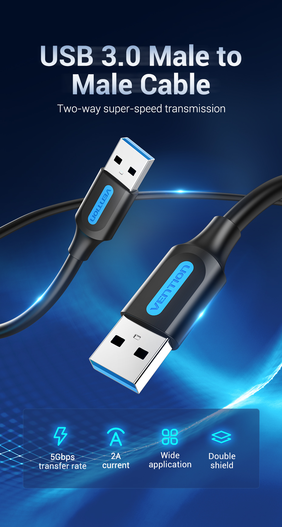 Vention-USB-Male-to-Male-Extension-Cable-30-High-Speed-Data-Transfer-USB-Cable-Extender-Cord-for-Rad-1840880-1