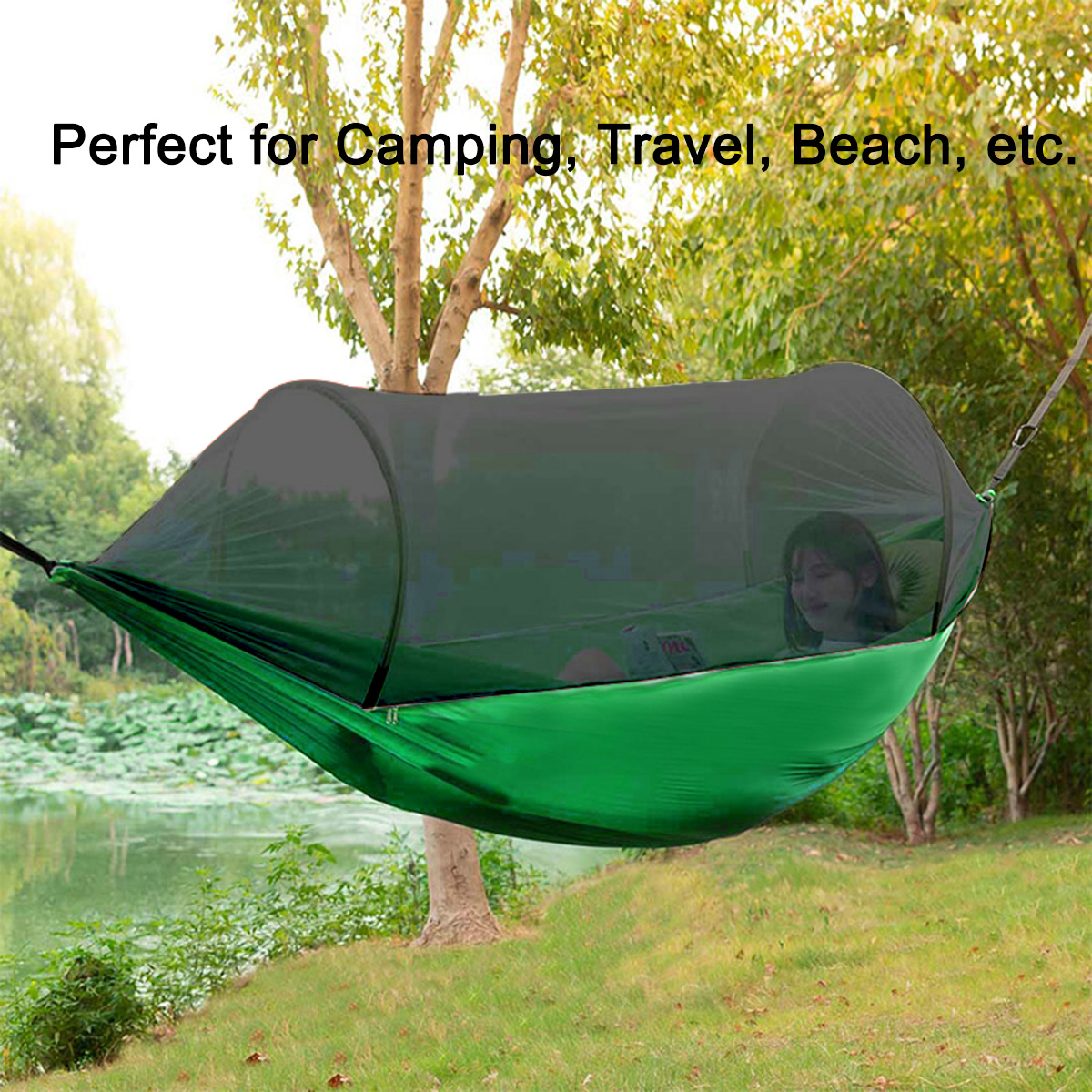 1-2-People-Camping-Hammock-Bed-Anti-Mosquito-Net-Hanging-Swinging-Folding-Travel-Beach-1701881-3