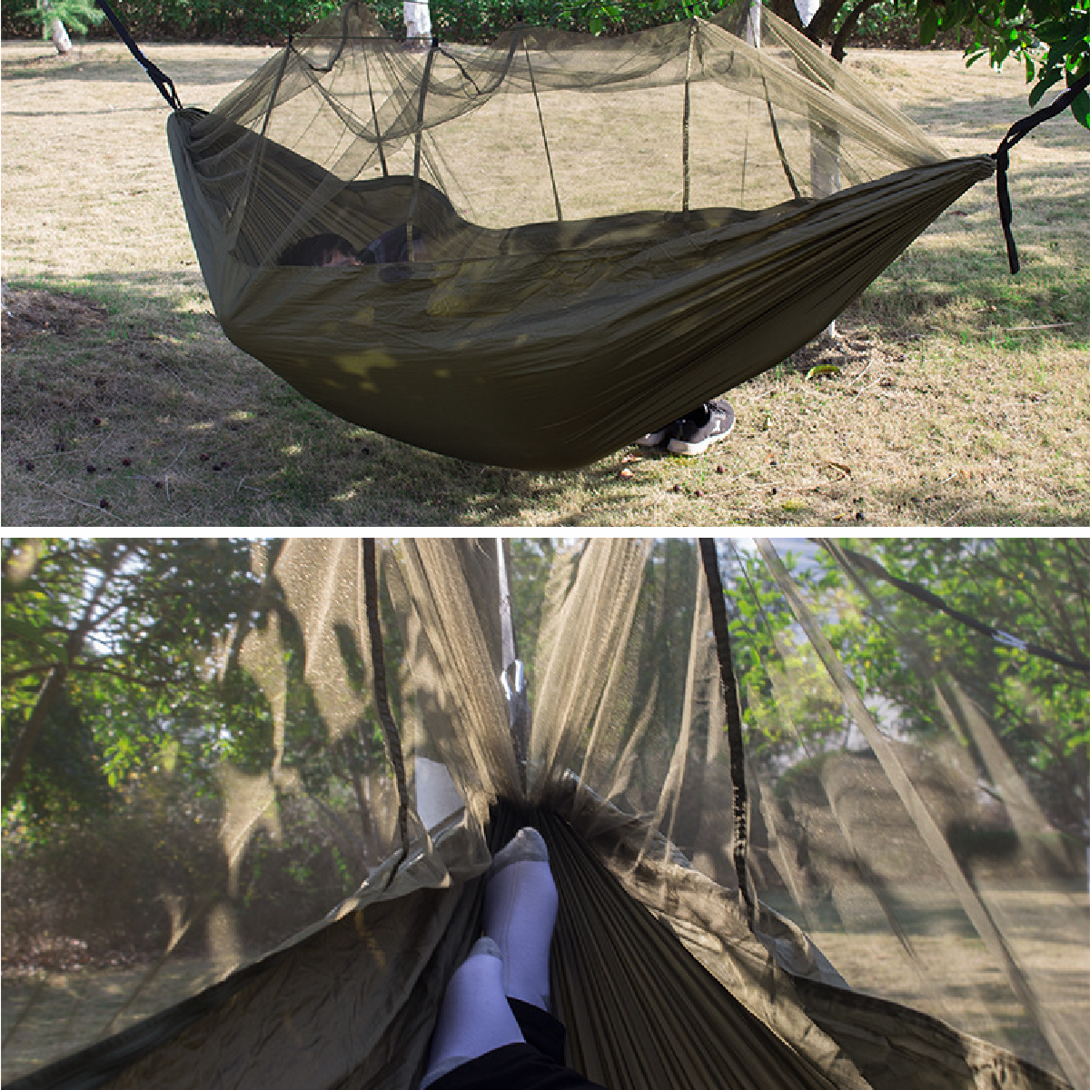 1-2-Person-Portable-Outdoor-Camping-Hammock-with-Mosquito-Net-High-Strength-Parachute-Fabric-Hanging-1532094-8