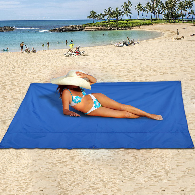 100x145cm-Waterproof-Beach-Mat-Outdoor-Portable-Picnic-Mat-Camping-Sun-Shelter-Awning-Sleeping-Mat-1301510-1