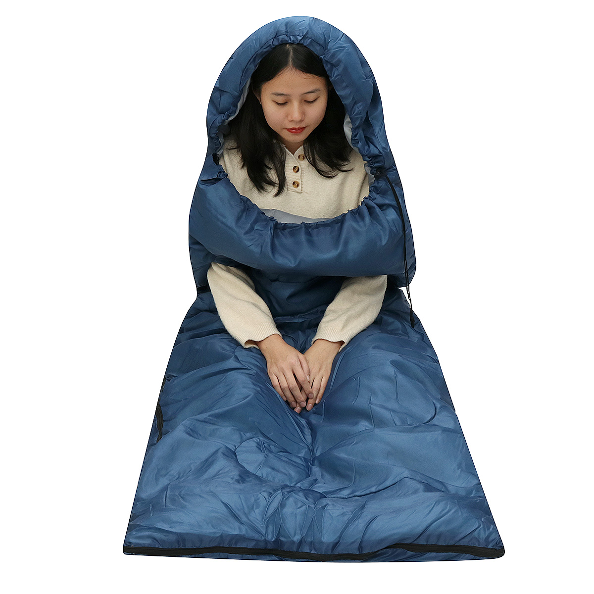 10x75CM-Waterproof-Camping-Envelope-Sleeping-Bag-Outdoor-Hiking-Backpacking-Sleeping-Bag-with-Compre-1647670-1