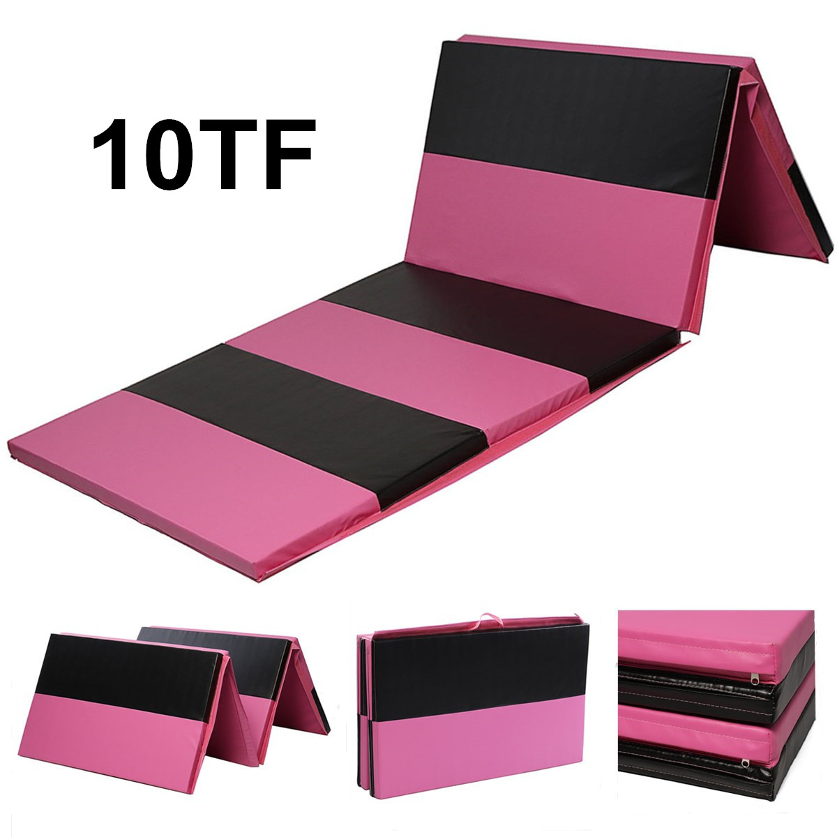 118times47times2inch-Folding-Gymnastics-Mat-Yoga-Exercise-Gym-Airtrack-Panel-Tumbling-Climbing-Pilat-1335853-2