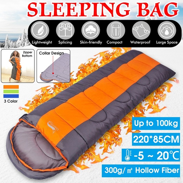 14KG-Thicken-210T-Waterproof-Sleeping-Bag-With-Pillow-Portable-Lightweight-Outdoor-Camping-Hiking-Sl-1781176-2