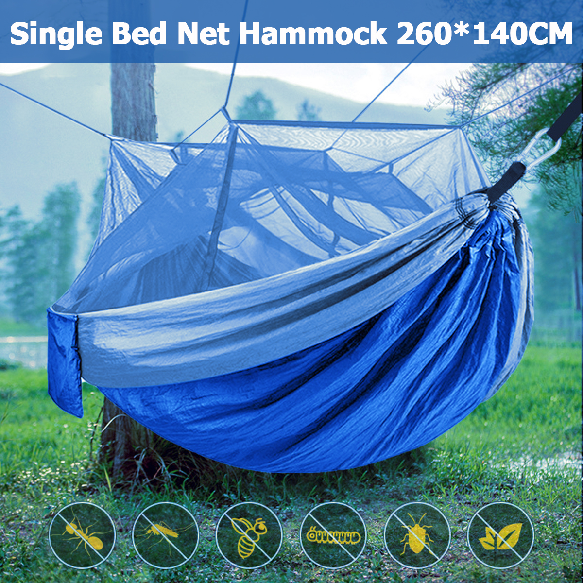 2-People-Outdoor-Camping-Nylon-Strong-Hammock-W-Mosquito-Net-Travel-Portable-Backpack-Hammock-Max-Lo-1732116-2