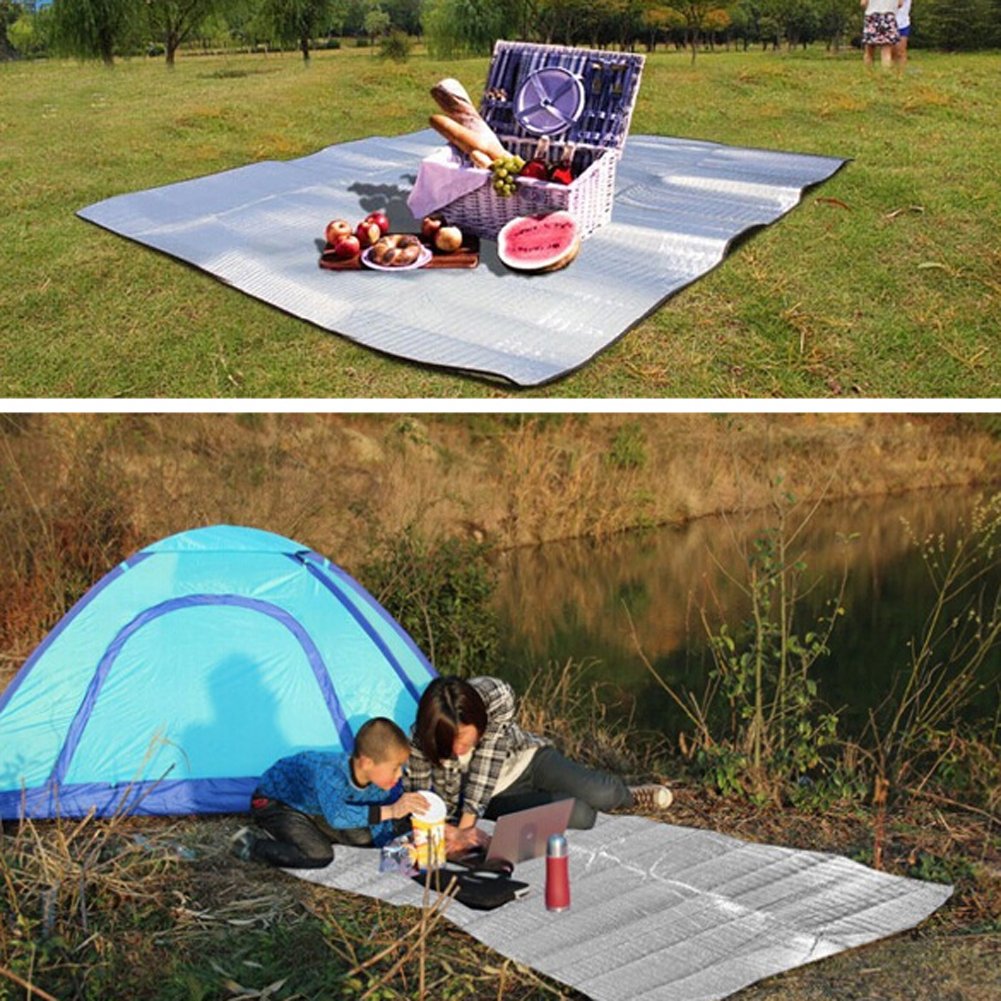 200x200CM-Aluminum-Foil-Sleeping-Pad-Picnic-Mat-for-Outdoor-Camping-Hiking-Traveling-1549494-8