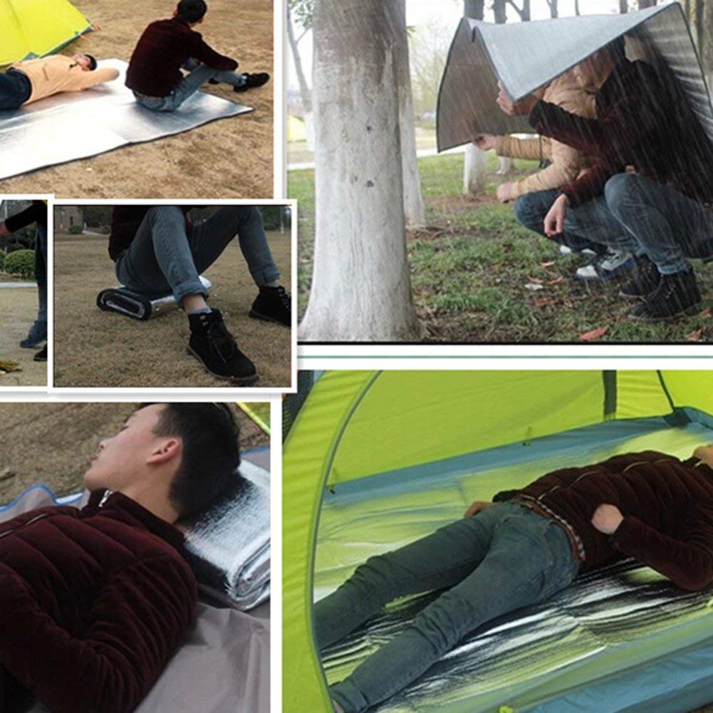 200x200CM-Aluminum-Foil-Sleeping-Pad-Picnic-Mat-for-Outdoor-Camping-Hiking-Traveling-1549494-9