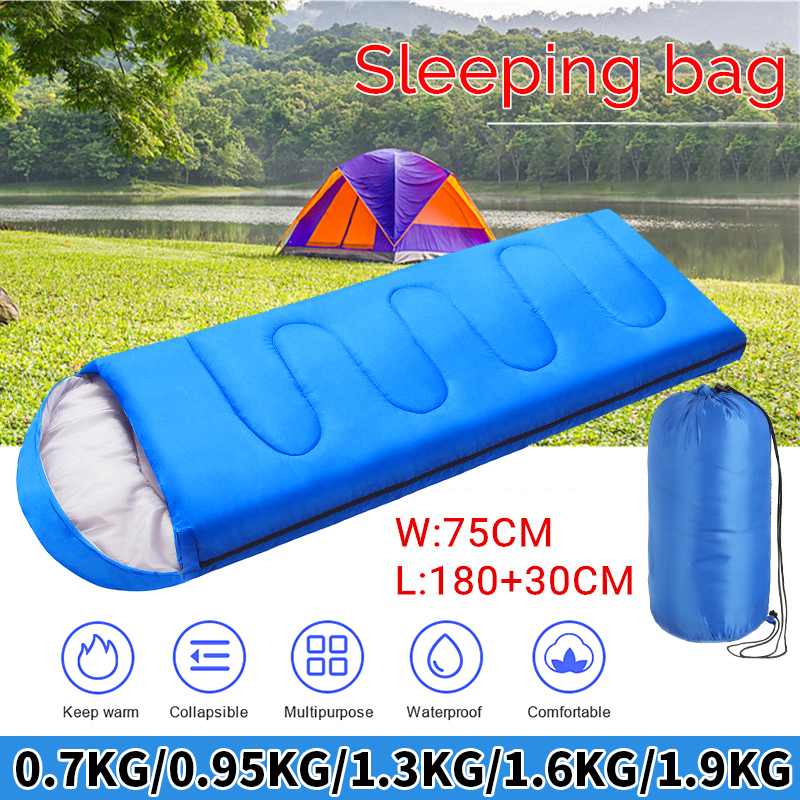 210x75CM-Single-Person-Sleeping-Bag-Outdoor-Waterproof-Camping-Sleep-Bag-AutumnWinter-Zipper-Hiking--1752651-1