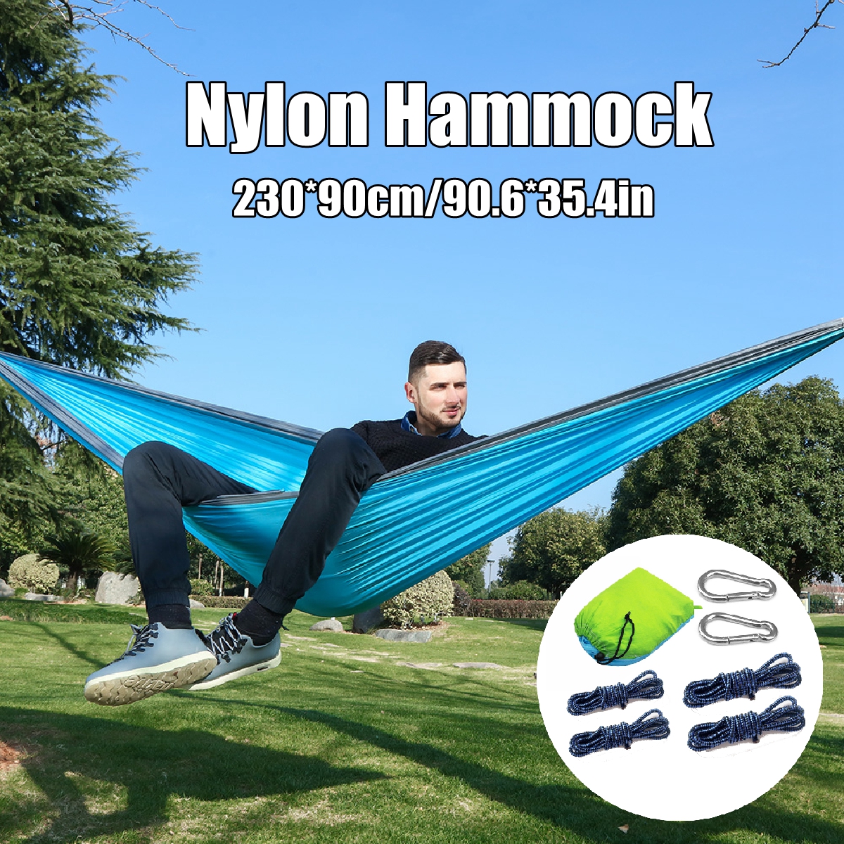 230X90CM-210T-Nylon-Hammock-Camping-Hammock-Swing-Portable-Parachute-For-Adults-Outdoor-Hammock-1531239-7