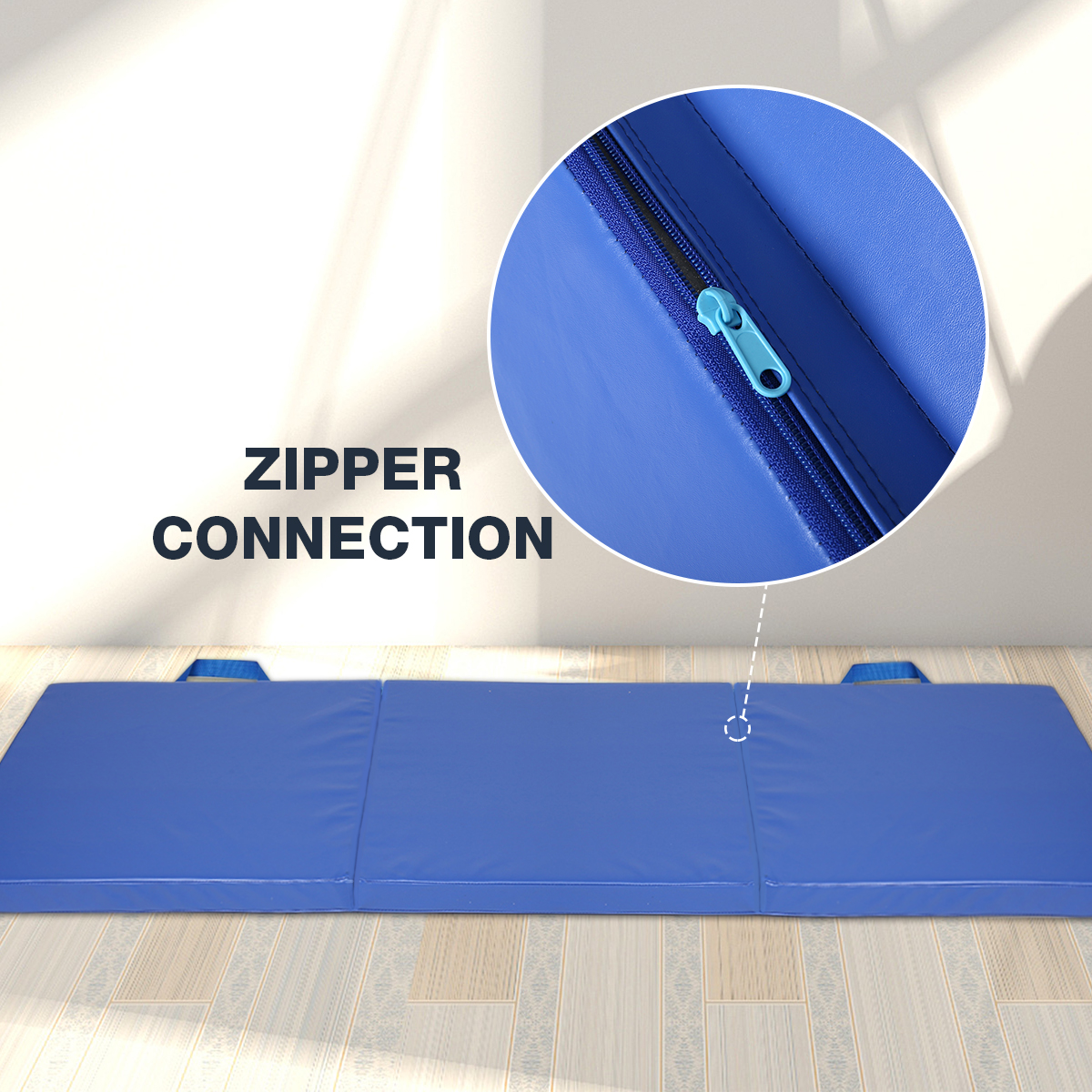 70times23times2inch-3-Folds-Gymnastics-Mat-Yoga-Exercise-Gym-Portable-Airtrack-Panel-Tumbling-Climbi-1409840-3