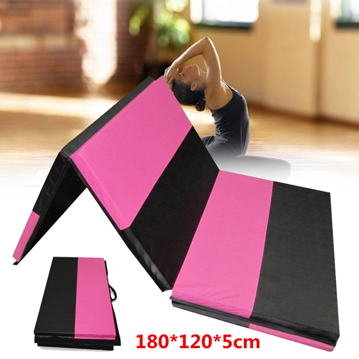70x47x197inch-Foldable-Gymnastic-Mat-Exercise-Yoga-Fitness-Workout-Tumbling-Pad-1245140-1