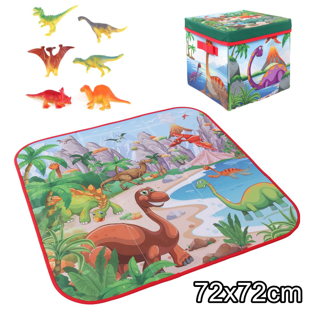 72x72cm-Children-Cartoon-Play-Mat6-Dinosaur-Toy-Square-Folding-Box-Camping-Mat-Kid-Toddler-Crawling--1636027-1
