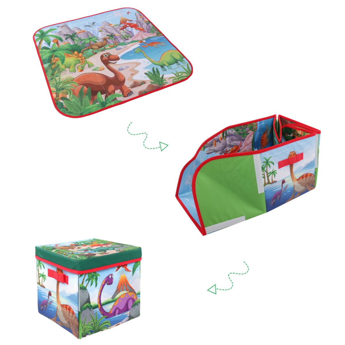 72x72cm-Children-Cartoon-Play-Mat6-Dinosaur-Toy-Square-Folding-Box-Camping-Mat-Kid-Toddler-Crawling--1636027-3