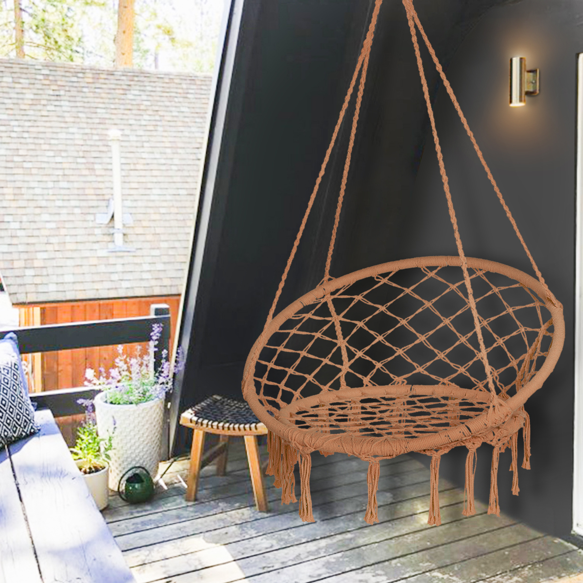 Cotton-Metal-Swing-Seat-Hanging-Chair-Hammock-Max-Load-240kg-for-Outdoor-Garden-Camping-1826564-11