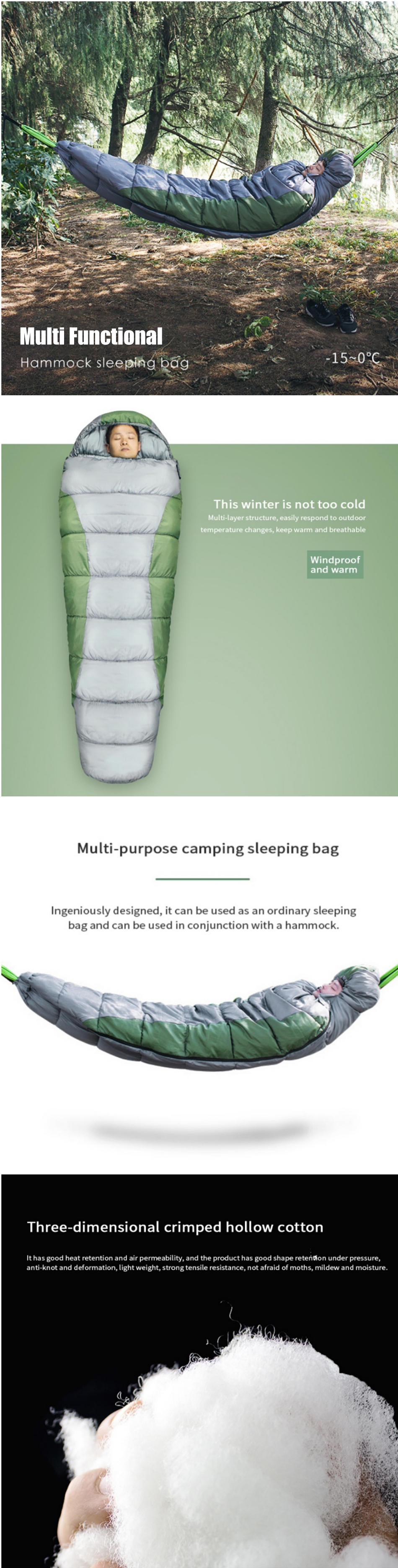 IPREEreg--15-0-Adult-Camping-Hiking-Sleeping-Bag-Lightweight-Down-Backpacking-Hammock-Sleep-Bag-Outd-1752854-1