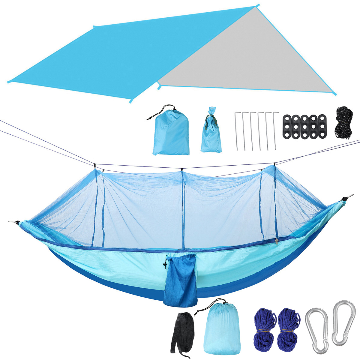 IPReereg-1-2-Person-Camping-HammockMosquito-Net-MeshRain-Tarp-Cover-Sleeping-Bed-Swing-Chair-Outdoor-1752866-4