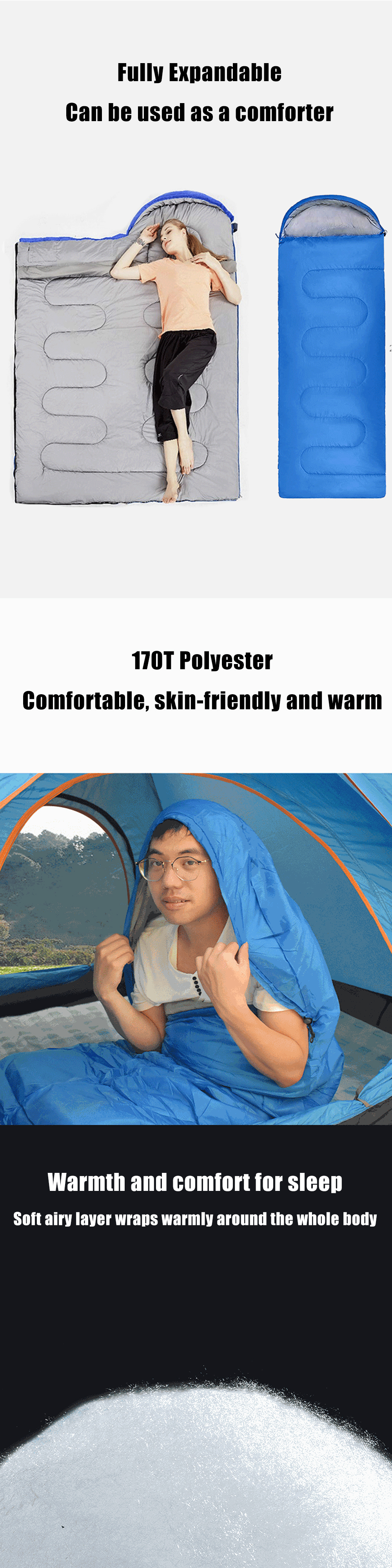IPReereg-Camping-Single-Sleeping-Bag-170T-Polyester-Thickened-Waterproof-Lightweight-Outdoor-Camping-1903784-2