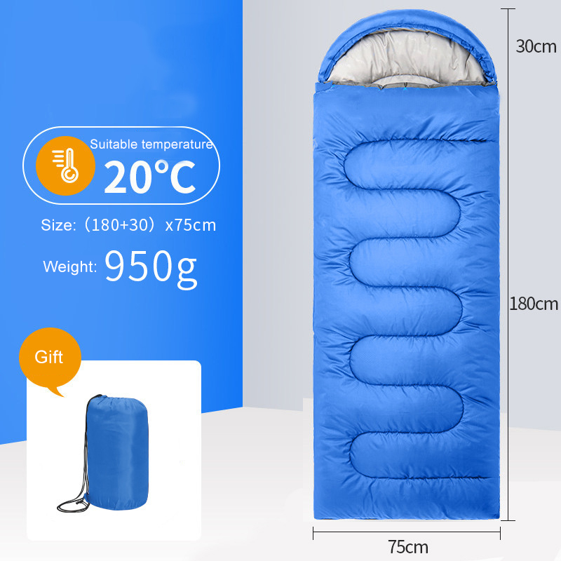 IPReereg-Camping-Single-Sleeping-Bag-170T-Polyester-Thickened-Waterproof-Lightweight-Outdoor-Camping-1903784-3