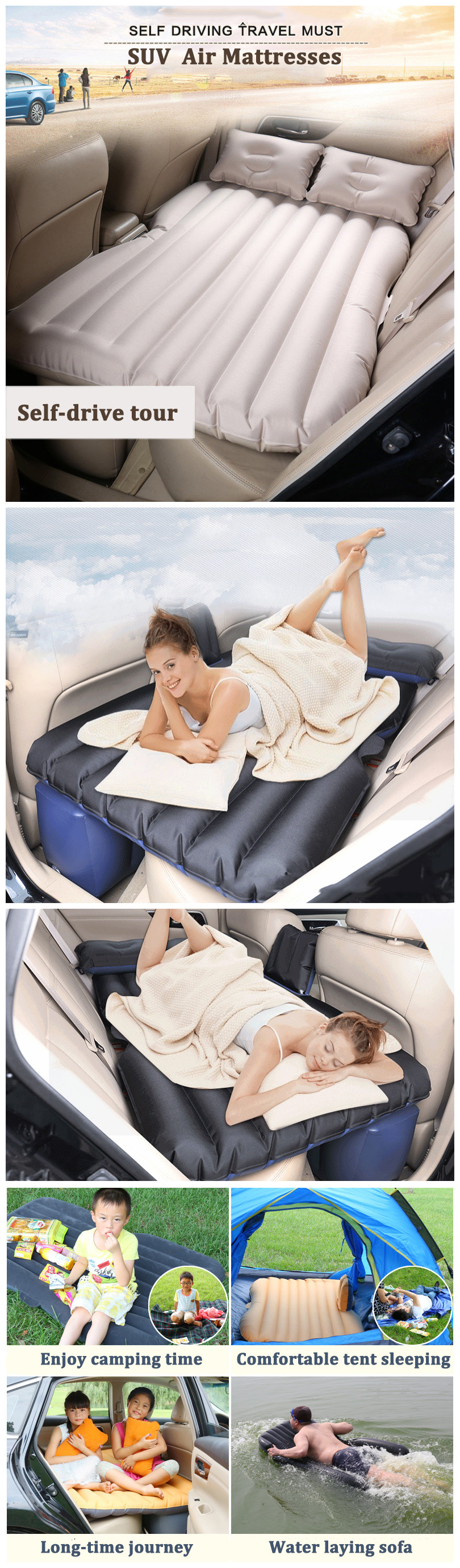 IPReereg-SUV-Inflatable-Air-Mattresses-Car-Back-Seat-Sleep-Bed-Camping-Travel-Flocking-Pad-Cushion-1270738-1