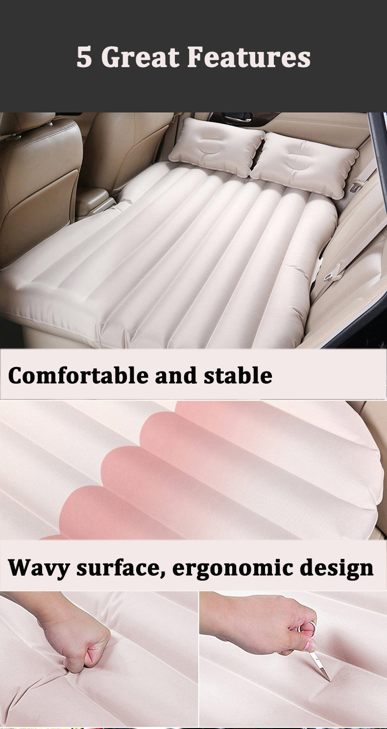 IPReereg-SUV-Inflatable-Air-Mattresses-Car-Back-Seat-Sleep-Bed-Camping-Travel-Flocking-Pad-Cushion-1270738-3