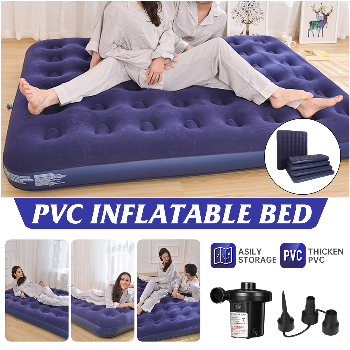 PVC-Inflatable-Bed-Inflatable-Mattress-Air-Mattress-Bed-Single-Double-Wide-Soft-Mattress-Comfortable-1842780-1
