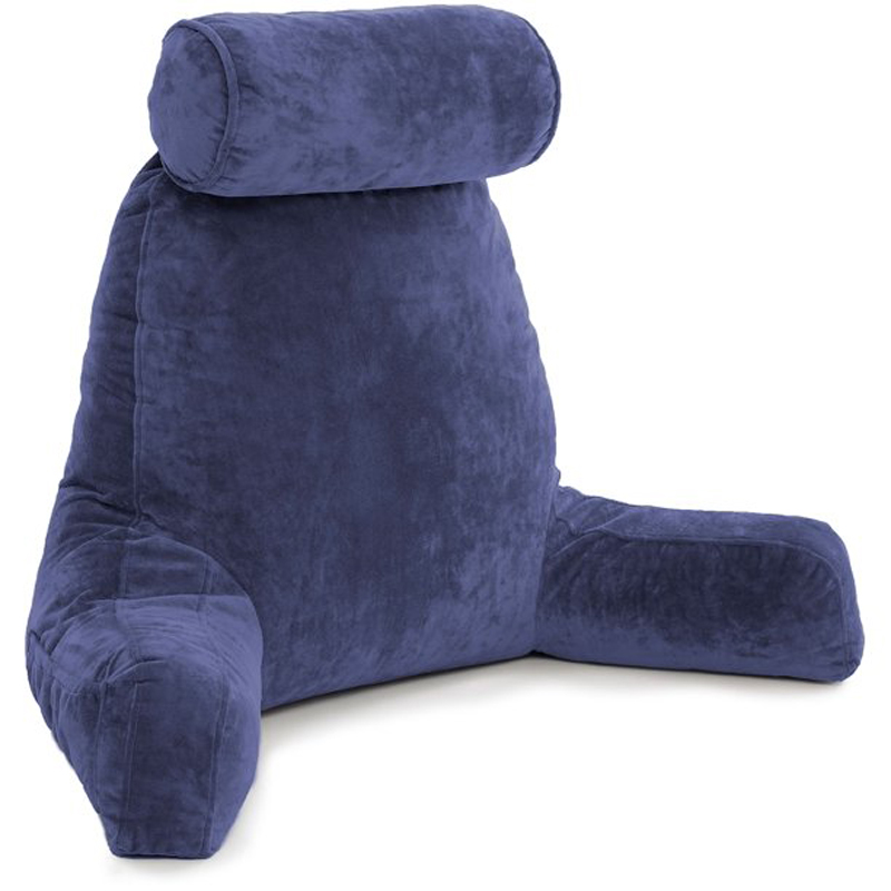 Reading-Bed-Rest-Pillow-with-Arms-Memory-Foam-Detachable-Neck-Roll-Removable-Plush-Covers--Zipper-Sh-1806609-2