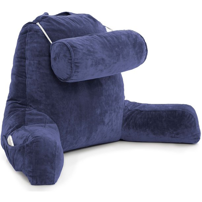 Reading-Bed-Rest-Pillow-with-Arms-Memory-Foam-Detachable-Neck-Roll-Removable-Plush-Covers--Zipper-Sh-1806609-3
