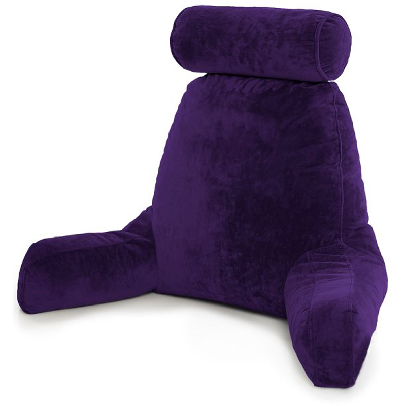 Reading-Bed-Rest-Pillow-with-Arms-Memory-Foam-Detachable-Neck-Roll-Removable-Plush-Covers--Zipper-Sh-1806609-7