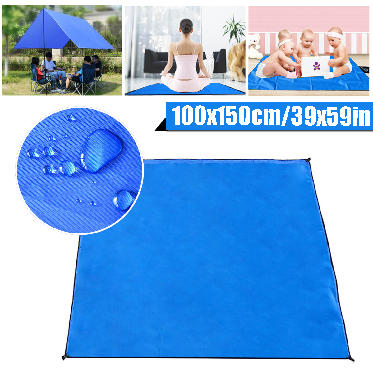 100150CM-Solid-Color-Waterproof-Pocket-Outdoor-Picnic-Camping-Mat-Sand-Free-Beach-Blanket-Picknick-M-1761744-2