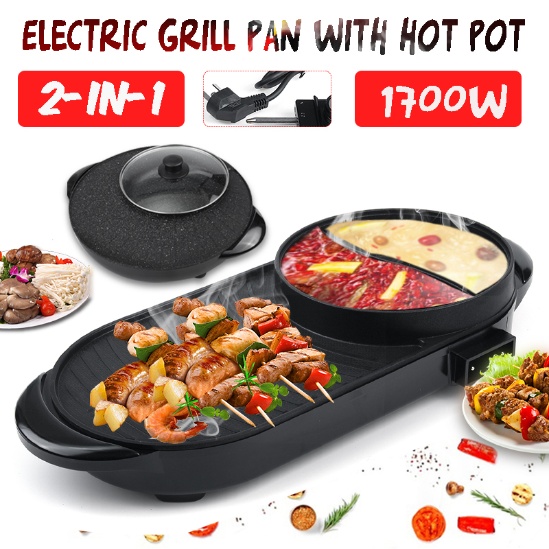 220V-Electric-Multi-Cooker-2-IN-1-Hot-Pot-BBQ-Oven-Smokeless-Non-Stick-Barbecue-Roasting-Baking-Plat-1826510-1