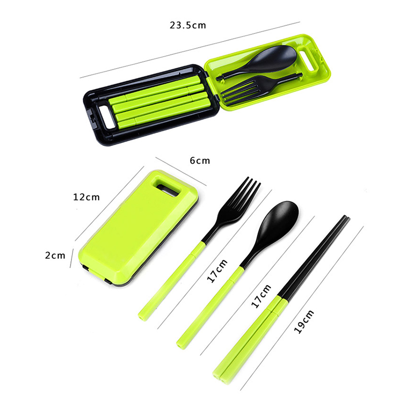 3-Pcs-ABS-Fork-Spoon-Chopstick-Folding-Tableware-Camping-Picnic-Travel-Portable-Chinese-Dinnerware-S-1527762-4