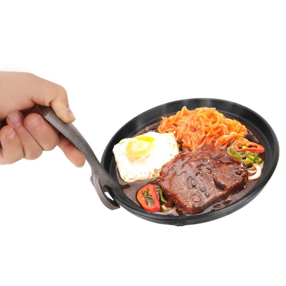 3-Sizes-Cast-Iron-Steak-Fajita-Sizzling-Platter-Plate-BBQ-Grill-Pan-Cooking-Wooden-Holder-1341635-6