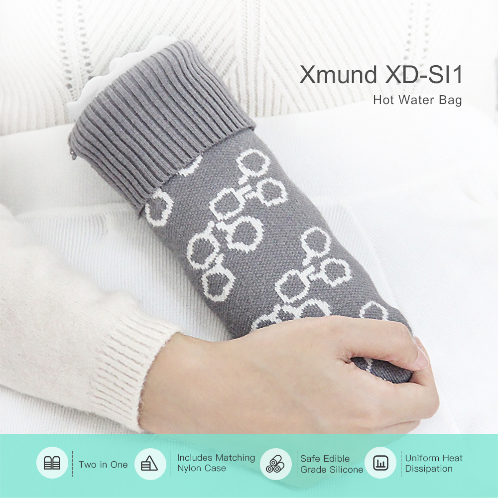 330ML-Silicone-Hot-Water-Bottle-Heating-Bag-Mini-Hand-Warmer-With-Knit-Cover-1400099-1