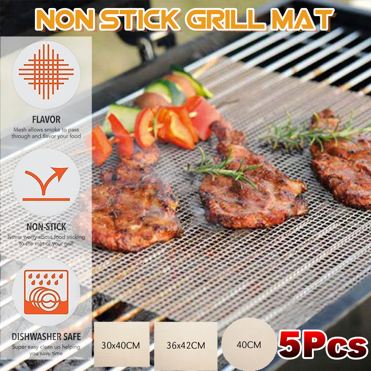 5PCS-Outdoor-Camping-BBQ-Grill-Mesh-Mat-Sheet-Reusable-Non-Stick-Barbecue-Bake-Meat-Wire-Net-Mat-1565244-1