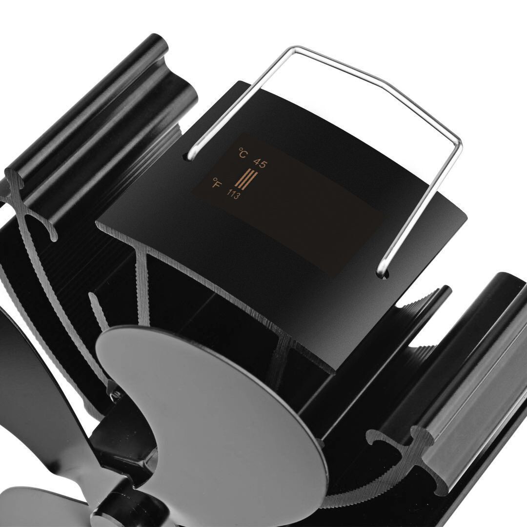 IPRee-4-Blade-Temperature-Display-Heat-Powered-Stove-Fan-Burner-Ecofan-Quiet-Homeuse-Fireplace-Fan-E-1717101-5