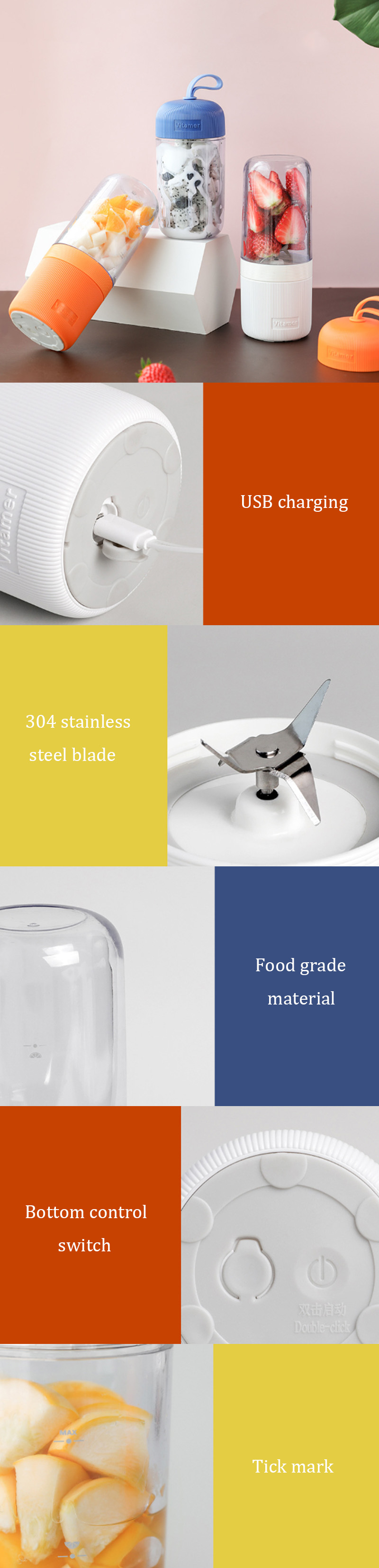 IPReereg-400ml-75W-Portable-Fruit-Juicer-Bottle-Electric-USB-Charging-DIY-Juicing-Extracter-Blender--1463484-1