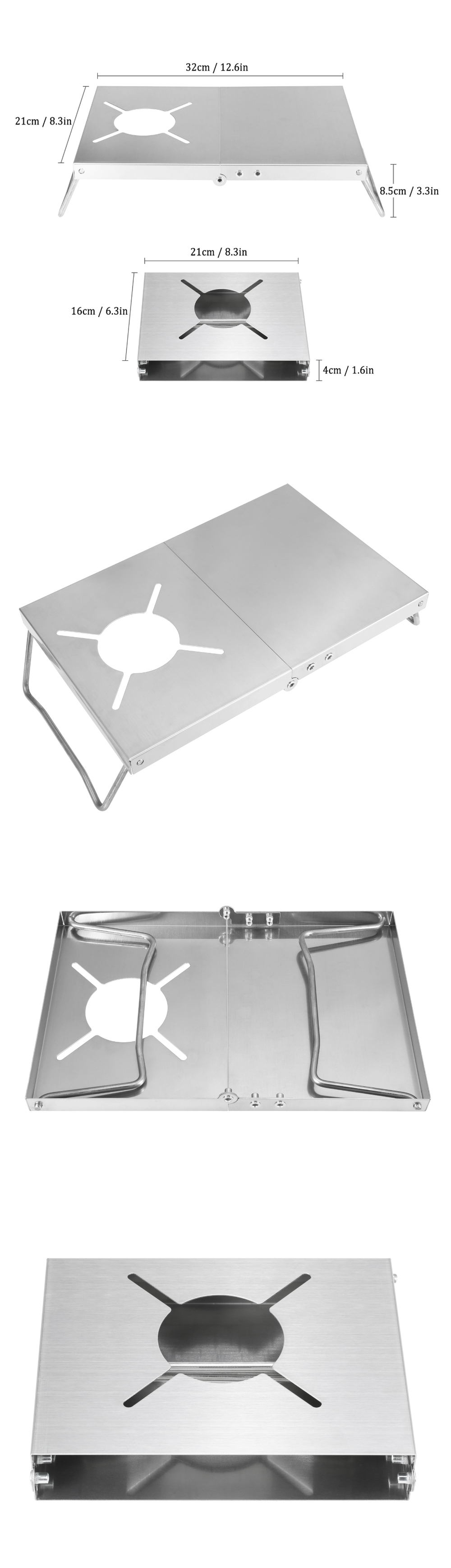 IPReereg-Stainless-Steel-Camping-Stove-Bracket-Heat-Insulation-Table-Gas-Furnace-Folding-Cooker-Tabl-1843839-2