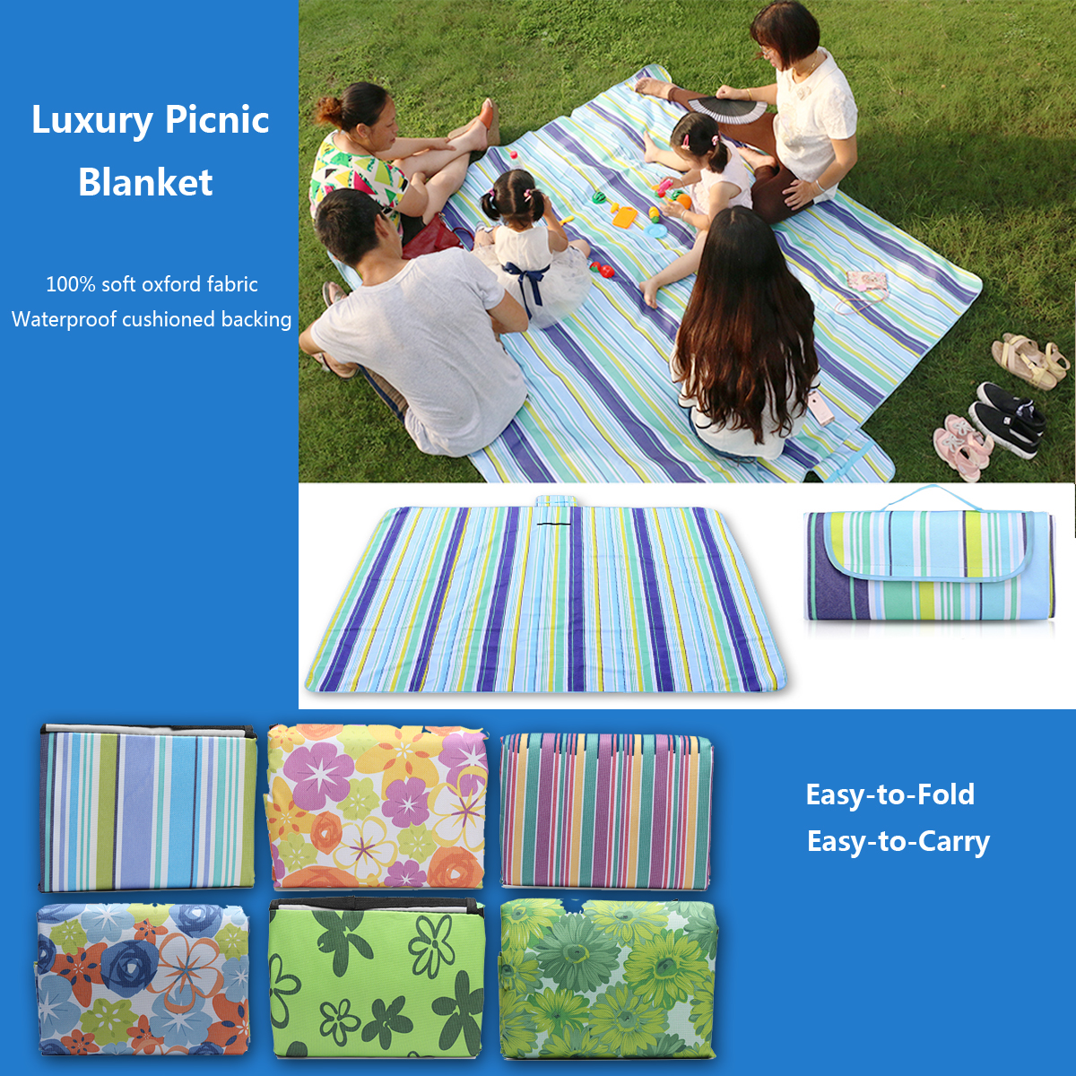 IPReereg-Waterproof-600D-Oxford-Picnic-Blanket-Tent-Mat-Pad-Travel-Hamper-Basket-Bag-1194645-1