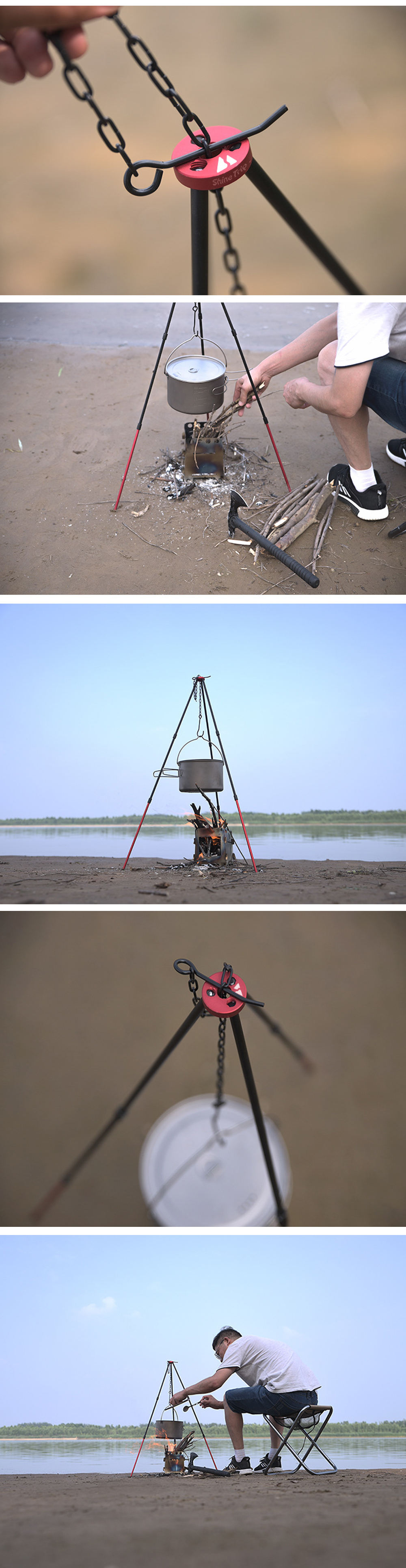 Multifunction-Camping-BBQ-Tripod-Bonfire-Portable-Hanging-Water-Jugs-Bracket-Detachable-Barbecue-Coo-1809449-2