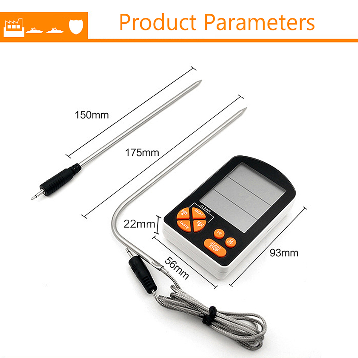 Outdoor-BBQ-Cooking-Digital-LCD-Remote-Thermometer-with-Built-in-Timer-Alarm-AAA-Battery-1221702-2