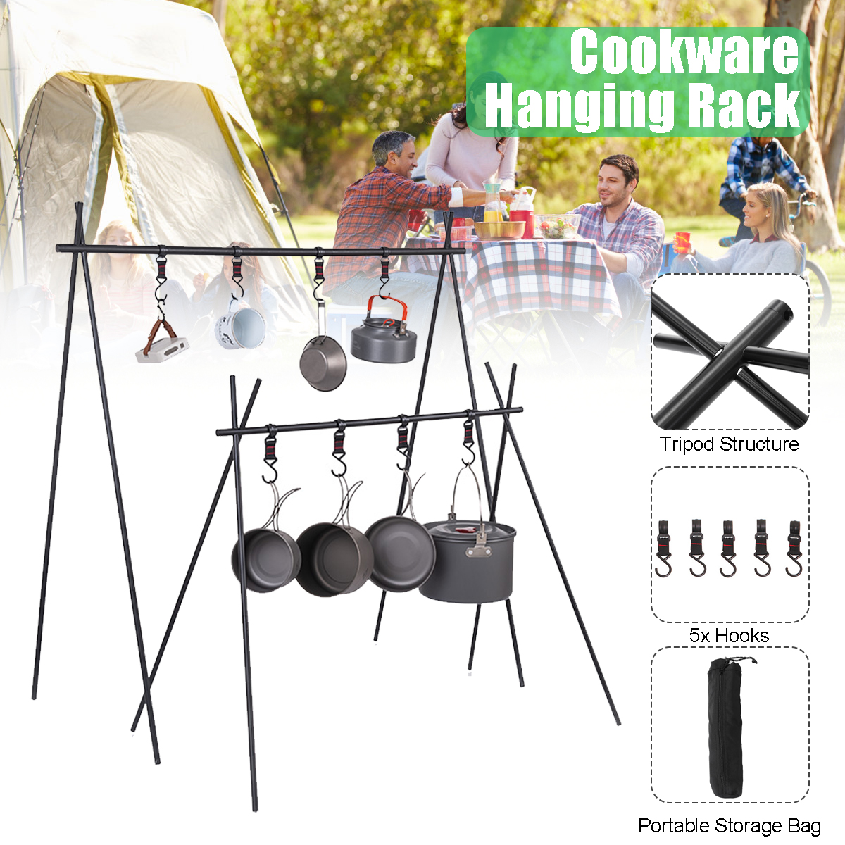 Ultralight-Hanging-Rack-Folding-Cookware-Storage-Triangle-Racks-Clothes-Shelf-Up-to-8kg-Outdoor-Camp-1780193-1