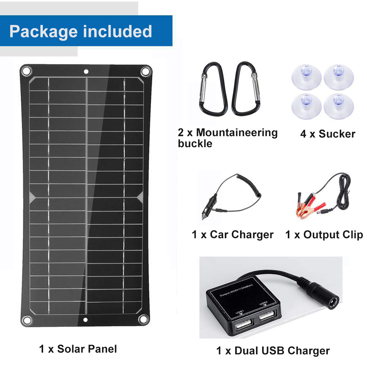 100W-18V-Monocrystalline-Solar-Panel-Dual-USB-Portable-Battery-Charger-Car-RV-Boat-Portable-Charger--1856131-6
