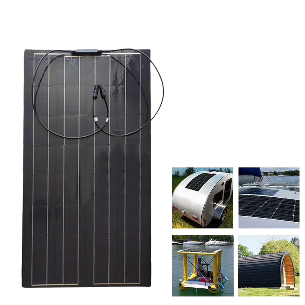 100W-18V-TPT-Solar-Panel-High-Efficiency-Monocrystalline-Solar-Charger-DIY-Connector-Battery-Charger-1836986-1