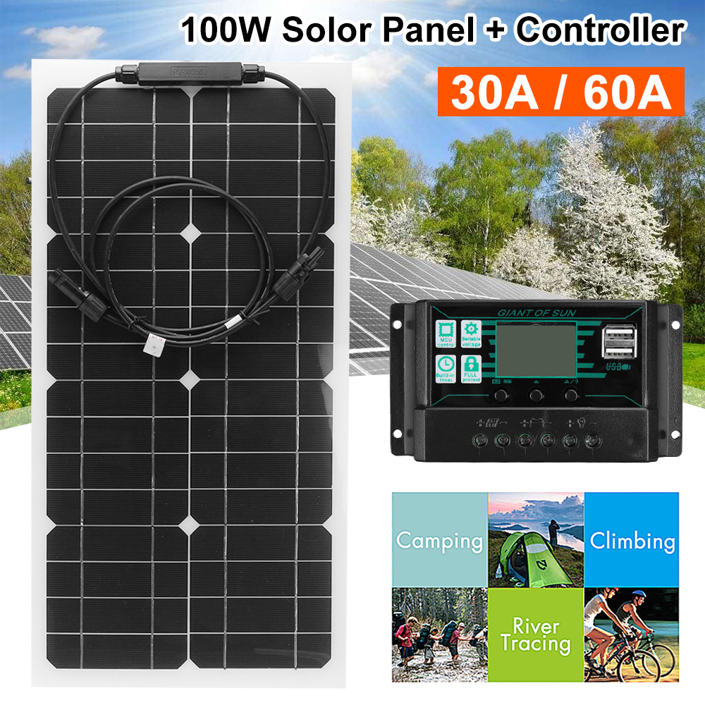 100W-Solar-Panel-Monocrystalline-Battery-Charging-Camping-Travel-Car-Yacht-Solar-Panel-Charger-With--1836264-1