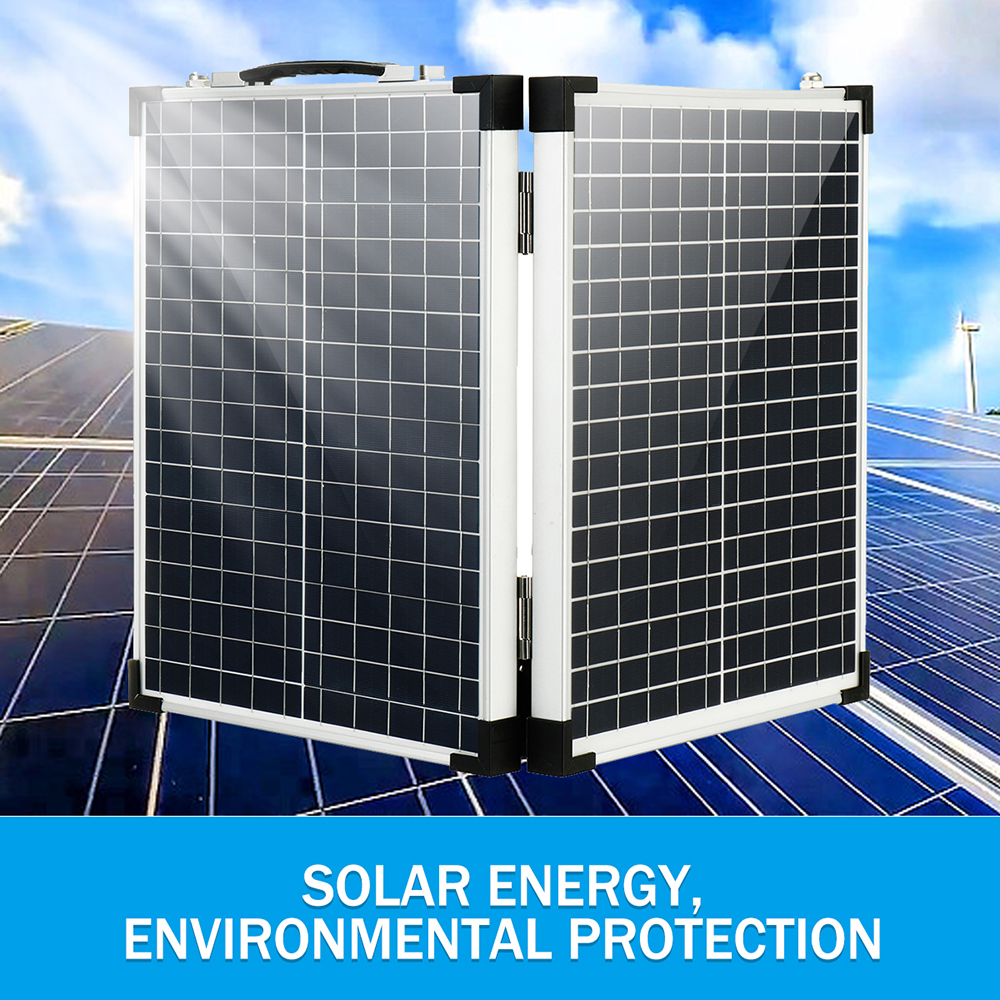 50W-Foldable-Solar-Panel-Emergency-Solar-Charging-With-100A-Controller-for-Car-Van-Boat-Caravan-Camp-1933503-2