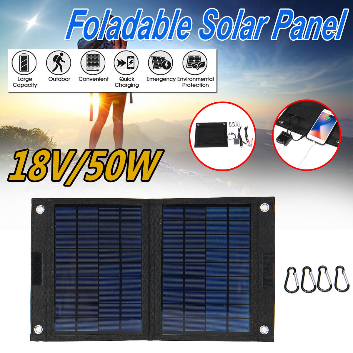 Sunpower-50W-18V-Foldable-Solar-Panel-Charger-Solar-Power-Bank-for-Camping-Hiking-USB-Backpacking-Po-1627758-1