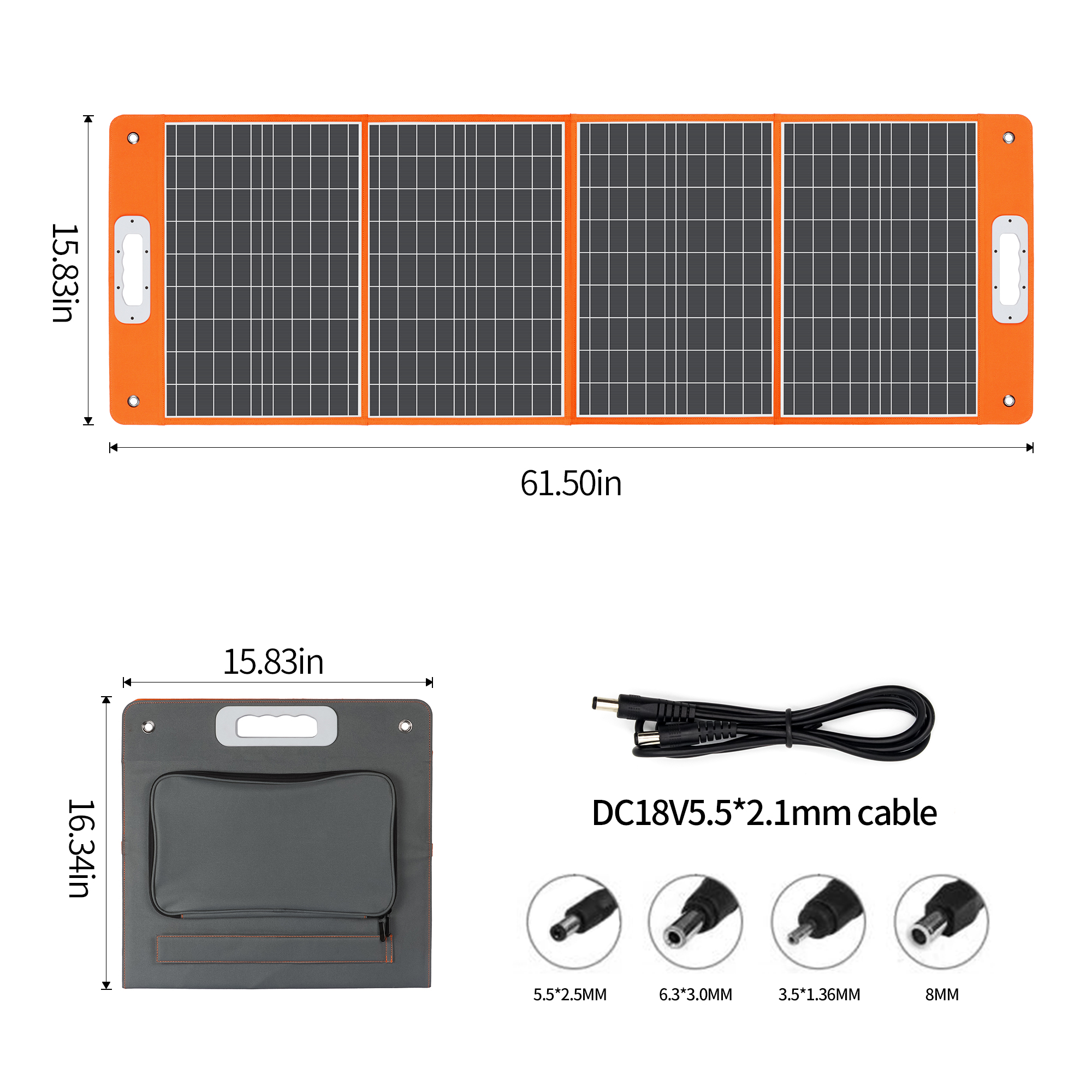 US-Direct-Flashfish-18V-100W-Foldable-Solar-Panel-Emergency-Solar-Charger-With-PD-Type-c-QC30-for-Ph-1926209-2