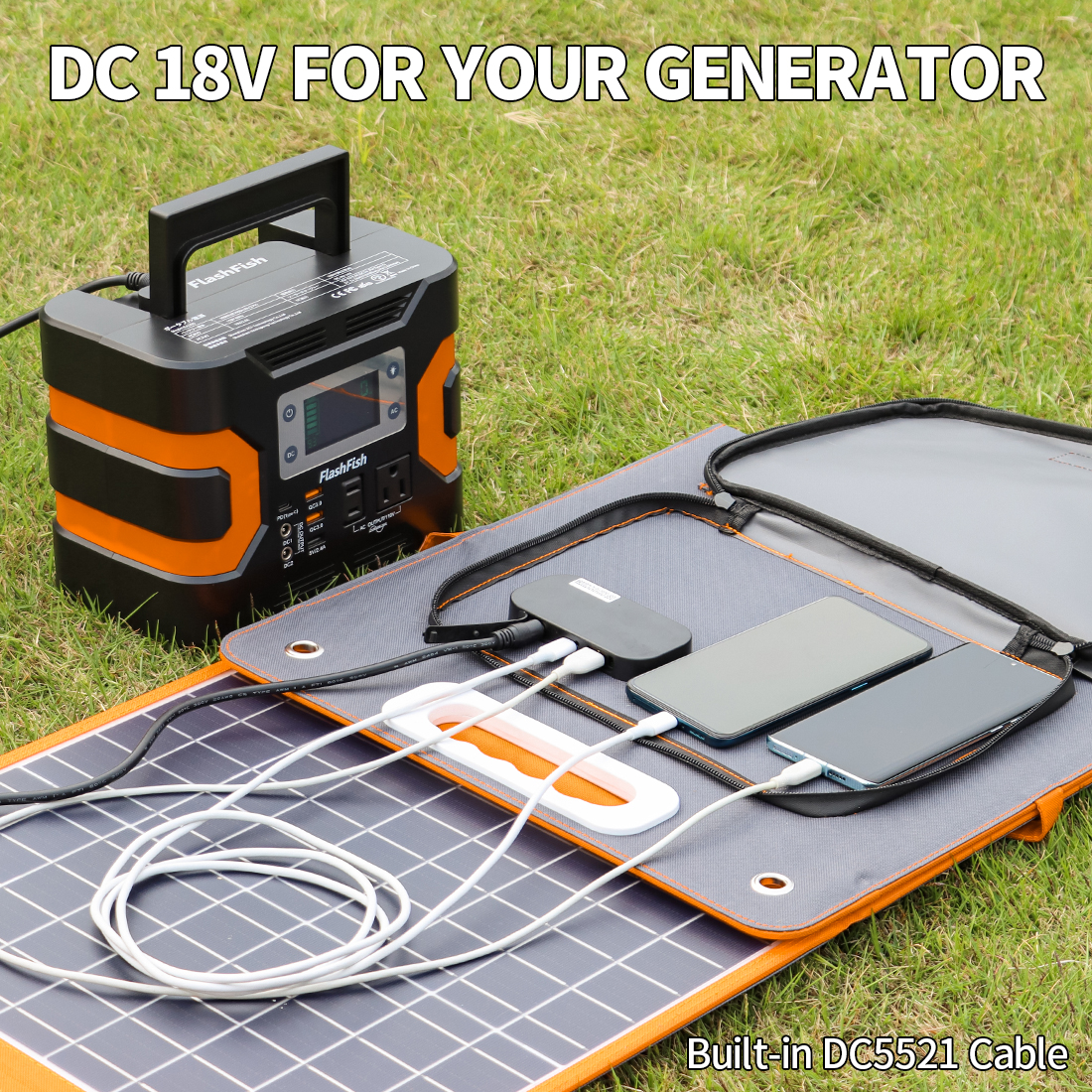 US-Direct-Flashfish-18V-100W-Foldable-Solar-Panel-Emergency-Solar-Charger-With-PD-Type-c-QC30-for-Ph-1926209-5