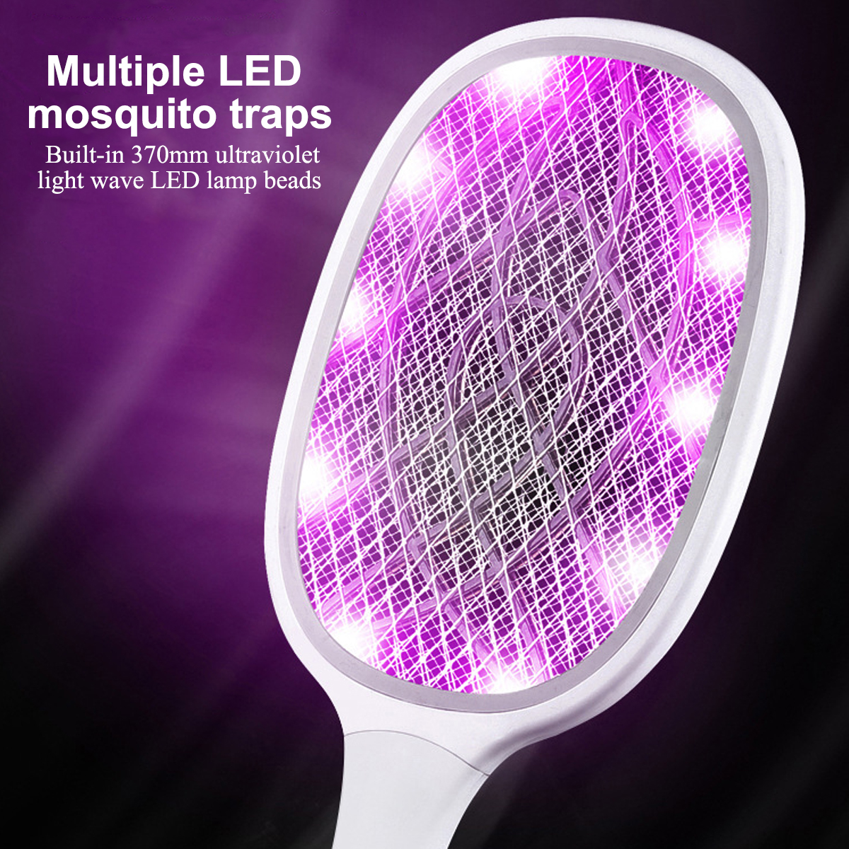 106LED-Electric-Flies-Mosquito-Swatter-3000V-Anti-Mosquito-Fly-Bug-Zapper-Racket-Rechargeable-Summer-1883413-3