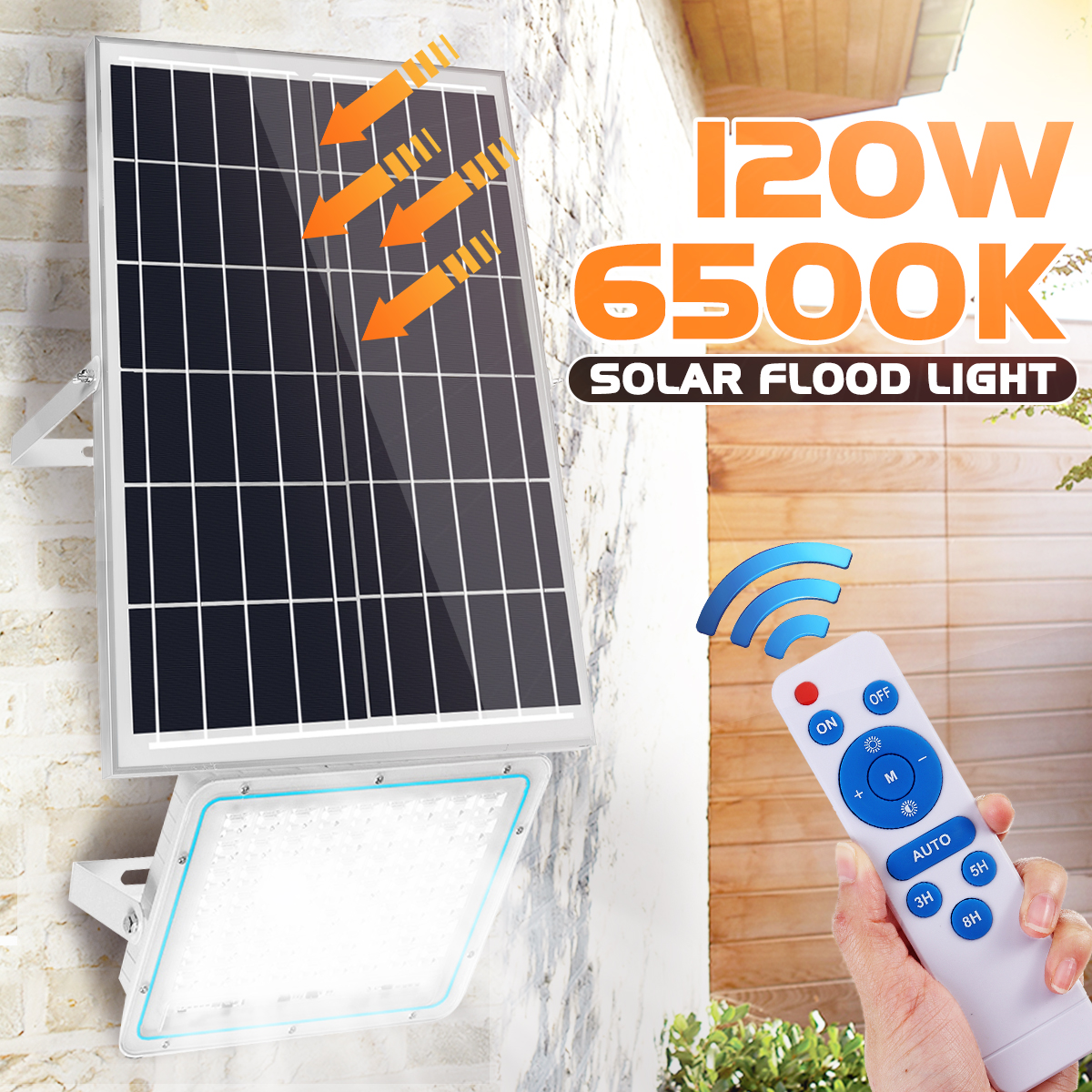 120W-6500-7000K-126-LED-Camping-Light-Set-Waterproof-Wall-Lamp-Solar-Panel-Flood-Light-Outdoor-Garde-1836901-1