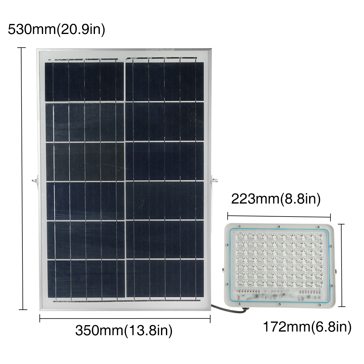 120W-6500-7000K-126-LED-Camping-Light-Set-Waterproof-Wall-Lamp-Solar-Panel-Flood-Light-Outdoor-Garde-1836901-2